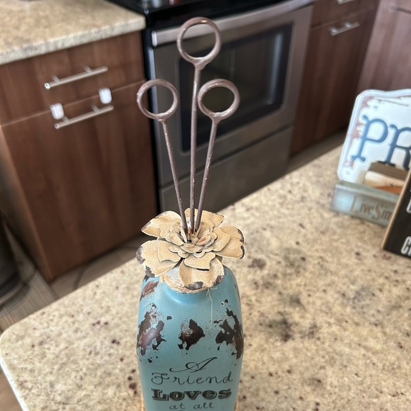 Bottle photo holder with saying - home decor - Picture 2 of 5